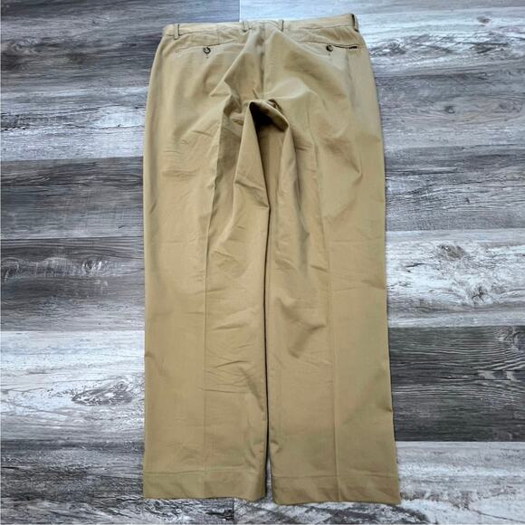 Polo Ralph Lauren Tan Mens 34x28 Stretch Straight Fit Flat Front Slacks Pants - Picture 3 of 15